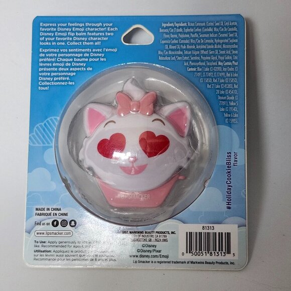 DISNEY EMOJI Aristocats Marie Lip Smacker HOLIDAY COOKIE BLISS BNIP Sealed - Picture 2 of 3